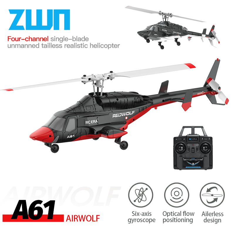 Rc Helicopter Nitro - A61 RC Elicottero 2.4G 6-Aixs Giroscopio