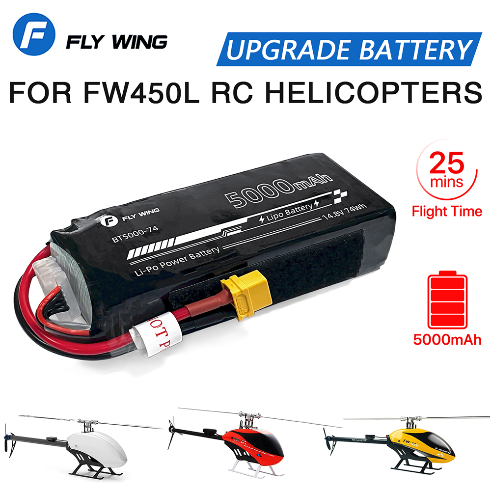 Rc Helicopter Bag - Fly Wing FW450L 5000mAh 4S batteria