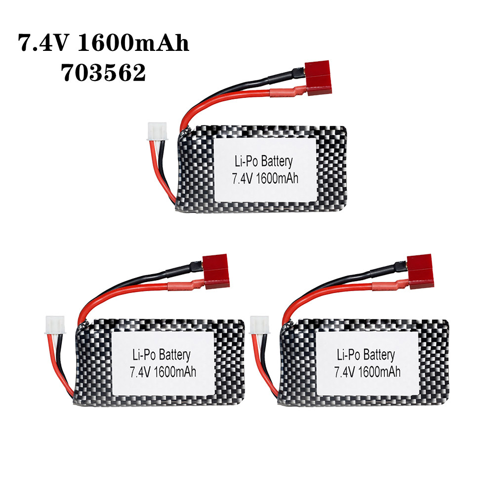 Rc Helicopter Coaxial - 1/2/3 pz/lotto 7.4v 1600mah 703562 25C