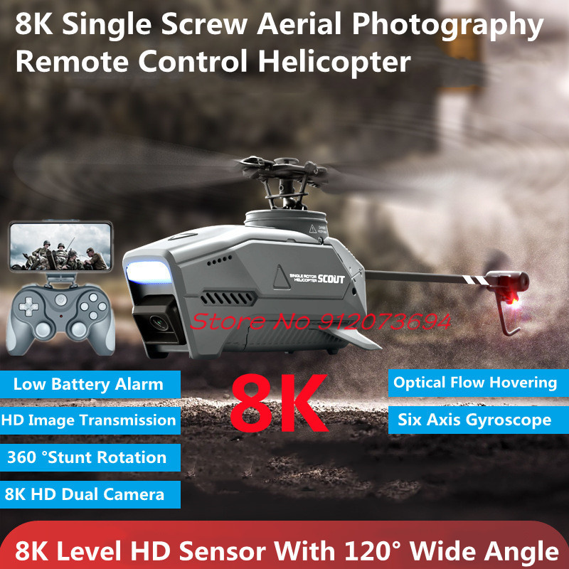 8K HD Dual Camera 120 ° granda - Rc Helicopter Nitro recensione e prezzo