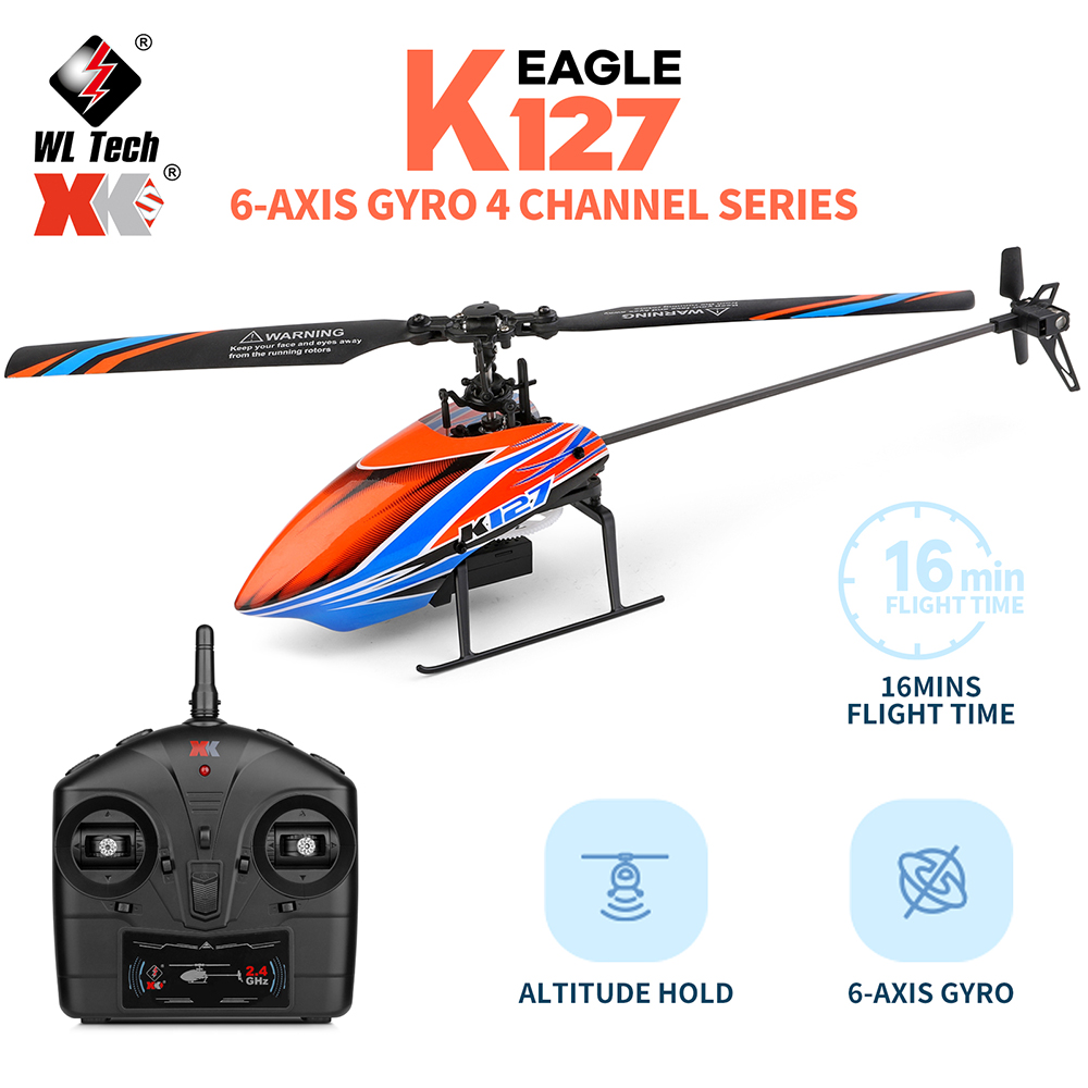 WLtoys XK K127 2.4G 4CH 6-Aixs - Rc Helicopter Nitro recensione e prezzo